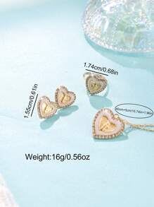 SOKI SOKI 6 Stück Damen Uhr Frauen Luxus Kristall-besetzte Digital-Zifferblatt Quarz Uhr und Halskette, Ohrringe, Ringe Armband Ringe Schmuckset, geeignet für den täglichen Gebrauch, Schulanfang, Abschlusszeit, Erntedankfest, Paare, die beste Geschenkidee, Uhrbox nicht enthalten