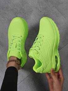 Nuevos zapatos de moda retro casuales, cómodos tenis con amortiguación de aire, zapatos deportivos minimalistas con suela gruesa y cojín de aire