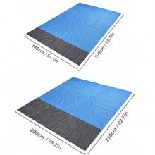 Couverture de plage surdimensionnée et étanche, tapis de plage pliable et imperméable avec poche, portable et léger pour pique-nique, plage de sable, pique-nique en extérieur. Couverture de plage étanche et résistante au sable, idéale pour les pique-niques, les voyages, le camping et la randonnée. Profitez de la plage sans le désordre, couverture de pique-nique