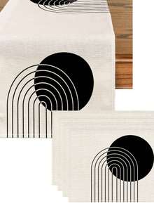 1 tấm khăn trải bàn in họa tiết Bohemian, 4/6/8 tấm lót đĩa in họa tiết Bohemian, thích hợp cho lễ hội, tiệc tùng, sinh nhật, bữa tối, nhà bếp, trang trí bàn phòng ăn, trang trí nhà cửa cho mọi mùa, khăn trải bàn bằng vải gia dụng - Nhiều màu - Xem 8