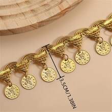 2 yarzi ciucuri de dantelă, foaie de fier, artizanat, ciucuri, 3,5 cm lățime, decorațiuni pentru haine, ciucuri, franjuri, accesorii DIY pentru costume, materiale de cusut, franjuri, ciucuri, accesorii de cusut, franjuri, garnitură, cusut, franjuri, material și dantelă, dantelă pentru artizanat, ciucuri pentru perdele, decorațiuni cu ciucuri - Multicolor - Vizualizare 2