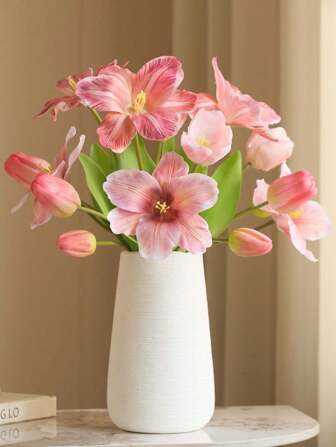 1pc Transform The Bouquet Of Tulip Petals Into Simulated Flowers For Light Luxury Home, Wedding, Stage Decoration, Floral Arrangement, Artificial Flowers, Silk Flowers, Tulips