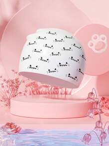 1pc Women's Silicone Long Hair Swimming Cap, High Elasticity, Comfortable And Waterproof