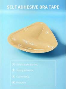 2/1 Pair Of Bra PadsDouble Sided Adhesive Bra PadsSports BraSwimsuitBikiniAdhesive Bra PadsValentine's DayWomen's Best SellersBra Accessories - View 3