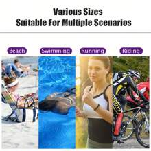 Toalla deportiva de secado rápido de 40x80/76x152cm de tela de microfibra en color azul, gris, verde, naranja para natación, gimnasio, acampada, correr, playa