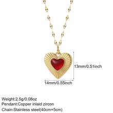 1pc Stainless Steel Lips Detail Clavicle Chain Necklace For Women