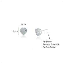 925 Silver Plated Semi-Jewelry Kit With Necklace, Earring And Heart Bracelet – Ideal Gift For Mother's Day - 水晶 - 查看 4