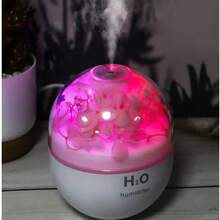 1 pieza Mini lámpara de aroma de flor eterna, difusor y humidificador de aroma USB pequeño, se puede usar como luz ambiental nocturna. Puede aumentar la humedad del aire y aliviar el aire seco. - Multicolor - Ver 5