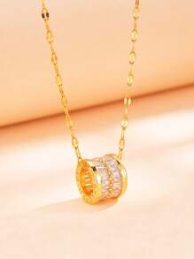 1pc Luxury Niche Design Waist Pendant Necklace, Adjustable Clavicle Chain For Women, Multiple Styles Available