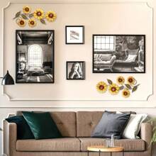 Colorful Metal Sunflower Wall Art - Rust-Proof Outdoor Decor For Garden, Fence & Patio