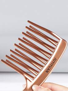 1pc Double Row Wide Tooth Comb For Women And Girls, Large Hair Comb For Long, Curly And Styling Hair, Prevent Static - Multicolor - View 6