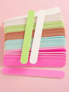 20/10/5/3Pcs Nail Files, Nail Files 180/180 Grit Double Sided Sandpaper For Natural Nails - Professional Nail Files, Bulk Washable Manicure Tools, Travel Size - Multicolor - View 4