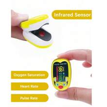 Oxímetro infantil/Oxímetro de dedo/Instrumento de medición de saturación de oxígeno, frecuencia cardíaca y pulso/Recargable