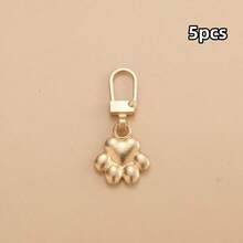 5/10/20pcs Dog Paw Metal Zipper Pulls, DIY Replacement Keychain Suitable For Luggage, Wallets, Jackets, Backpacks, Etc. - Multicolor - View 17