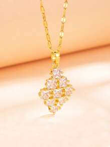 1pc Luxury Niche Design Waist Pendant Necklace, Adjustable Clavicle Chain For Women, Multiple Styles Available
