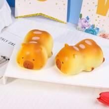 1pc Cute Soft & Squishy Realistic Bread Prop For Decoration, Stress Relief & Photography