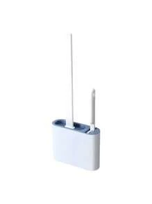 2 cepillos de inodoro, cepillo de inodoro de silicona, cepillo de inodoro montado en la pared, cepillo de limpieza, cepillo de inodoro sin rincones muertos, cepillo de limpieza de baño, cepillo de inodoro con caja de almacenamiento, cepillo de inodoro de mango largo, ahorro de espacio, fácil de limpiar, limpieza de baño, artículo esencial del hogar, adecuado para todas las personas, mejora la calidad de vida.