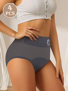 4pcs Women Period Underwear Leakproof Triangle Physiological Panties - Multicolor - View 3