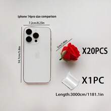 11pcs/21pcs/Set Artificial Red Rose Hanging Decor, Red Rose + 1 Roll 3 Meters Transparent Line, Suitable For DIY Wedding Decoration, Bridal Shower, Wedding Bouquet, Table Centerpiece And Ceiling Decor - Multicolor - View 14