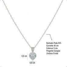 925 Silver Plated Semi-Jewelry Kit With Necklace, Earring And Heart Bracelet – Ideal Gift For Mother's Day - 水晶 - 查看 5