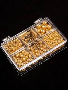 Cake Decoration Sprinkles-Bright Gold, Bright Silver, White-6 Grids Mix Sugar Sprinkles,4oz Candy Pearls With 4-Claw Sprinkle Pen Clip,Gift Box Pack, Wedding ,Birthday Party,Cupcake Dessert,Valentine's Day, Christmas Baking Decoration - Multicolor - View 6