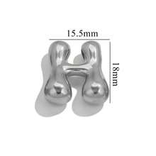 1pc Casual 304 Stainless Steel 18k Gold-Plated A-Z 26 Perforated Bubble Letter Pendant DIY Jewelry Pendant Accessories Suitable For Women's Daily Life Wear - Pendant - View 54