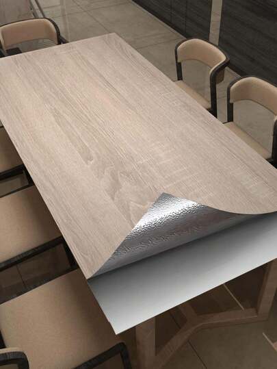 Roll Classic Wood Grain Removable PVC Self Adhesive Wallpaper, Waterproof Dirt Resistant Texture Wallpaper Living Room, Bedroom, Tafel Door ation