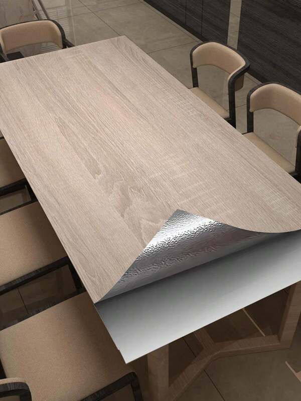 1 rouleau de papier peint amovible autoadhésif en PVC à motif bois classique, papier peint imitation bois imperméable et résistant à la saleté pour la décoration du salon, de la chambre, de la table et de la porte