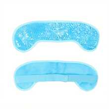 Hot/Cold Plush Gel Bead Eye Mask Migraine Wrap Ice Pack With Gel Bead & Soft Plush Backing Ice Wrap Gel Ice Packs Stay Cold Longer