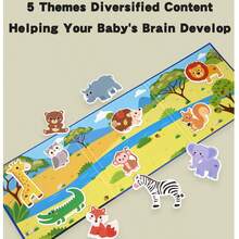 Libro de actividades Montessori, libro tranquilo, juguetes educativos tempranos para niños, juego de hacer coincidir, juguete Montessori para niños - Libro de rompecabezas magnético jm - Ver 4