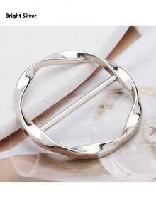 5-1 件多功能圆形衬衫结扣 - 多功能服装配件纽扣、衣服结扣、多功能腰带、带时尚金属环的领带夹 - 适用于服装、腰带和围巾 - 易于使用、耐用且时尚 - 彩色 - 查看 10