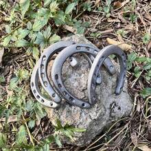 1 件幸运铁马蹄墙饰，多色铸铁马蹄，家居和花园好运护身符，DIY 装饰材料（不含绳子）