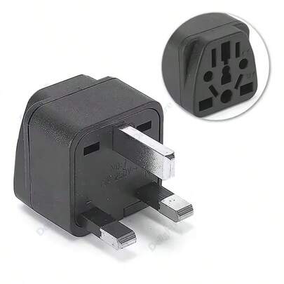 محول قابس بريطاني، يحول قوابس الاتحاد الأوروبي/الولايات المتحدة/أستراليا إلى المعيار البريطاني، محول سفر عالمي قابس محول شاحن إخراج تيار متردد