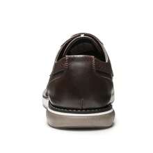 Men's Plain Toe Oxford Shoes Business Formal Derby Dress Sneakers Crossflex GentEdge - 咖啡棕 - 查看 12