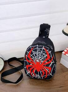 Bolsa para niños y niñas, bolsa cruzada de monedas con diseño de dibujos animados, mochila pequeña casual al aire libre para el pecho, para lápiz labial, brochas, cuidado de la piel, teléfono móvil, monedas, artículos pequeños