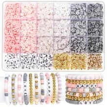 [Caja sorpresa] 1 Caja Kit de Fabricación de Joyería DIY - Pulsera sorpresa, Pendientes, Collar, Juego de Anillos, Adecuado para Uso Diario, Opción de Regalo de Moda para Mujeres