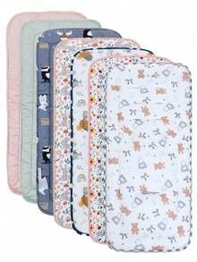 1 件舒适婴儿推车座椅垫，可翻转高脚椅垫