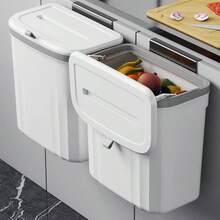 1 件壁挂式厨房垃圾桶（家用） - 彩色 - 查看 1