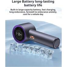 3000mAh Ventilatore portatile ad alta velocità | Regolabile con display LED, velocità massima del vento 9m/S | Mini ventilatore palmare mobile per raffreddamento