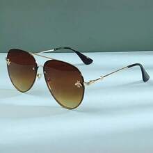 Rimless Square Oversized Glasses For Women Gradient Lens Big Fashion Glasses Shades