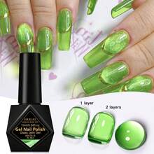 FOUR LILY 10ml Glass Jelly Gel Polish Long Lasting Colorful Spring Summer Ice Transparent Soak Off Varnish Nail Design Nails - Multicolor - View 14