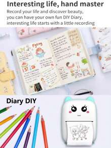 Mini Portable Label Printer: Error Printing Artifact, Also Do Ledger Photos, Super Clear Super Practical