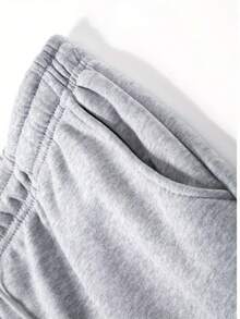 Men Hoodie Co-Ords - Light Grey - View 8