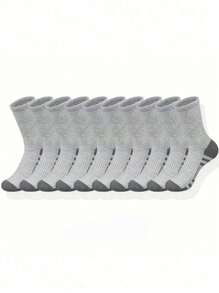 60pcs/50pcs Comfortable Sports Round Neck Tennis Socks For Men, Suitable For Outdoor And Casual Wear, All Season, White Antibacterial Odor-Resistant Moisture-Wicking Athletic Socks, Thick And Comfortable For Daily Wear, Couples Casual Socks, Cute Socks, Girls Socks, Autumn/Winter & Spring/Autumn, Mesh Detail, Guiding Hole Design, Moisture Absorption And Perspiration, Soft And Smooth, Suitable For Various Holidays, Sports, Leisure, Business And Daily Wear, Can Be Worn All Year Round, 40pcs/30pcs/24pcs/20pcs/16pcs/12pcs/10pcs/8pcs/6pcs/4pcs/2pcs