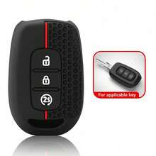 Silicone Car Remote Key Case Cover For Renault Sandero Stepway Logan 2 Clio 5 Arkana Captur Kadjar Daster Twingo Traffic Kwid Modus Clio Megane Kangoo Sandero Duster Captur Twingo - Black - View 7