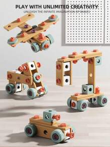 Creative DIY Assembly Toy Tool Set, Puzzle Simulation Disassembly Repair Tool Box Screws Toys For Children