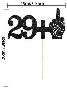 Decoración de pastel de 30 cumpleaños - Decoración de pastel de 30 cumpleaños, perfecto para fiesta de 30 cumpleaños, 30 aniversario o celebración de 30 cumpleaños - Multicolor - Ver 6