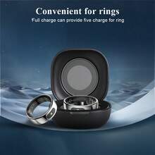 Smart Ring For Men And Women, Long Battery Life, Comes With Charging Case, Bluetooth Function, 10ATM Waterproof, Fitness Tracker With Steps, Exercise, Calories, Sleep Monitor (Black/Pink) - 銀色 - 查看 2