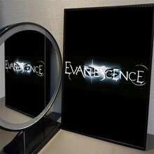 1pc Canvas Painting Evanescence Band Posters Art Coffee House Bar Room Wall Decor Optional Frame ,Wall Art With Frame - Multicolor - View 10