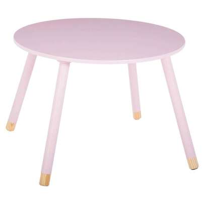  WELL HOME - Mesa de MDF rosa "Dulzura", 60x60x43 cm, frete grátis em 24/72 horas